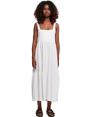 Urban Classics Damen Ladies 7/8 Length Valance Summer Dress Kleid, Weiß, 4XL EU Urban Classics Damen Ladies 7/8 Length Valance Summer Dress Kleid, Weiß, 4XL EU von Urban Classics