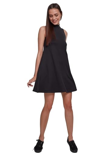 Urban Classics Damen Ladies A-Line Turtleneck Dress Kleid, per Pack Schwarz (Black 00007), XX-Large (Herstellergröße: XXL) von Urban Classics