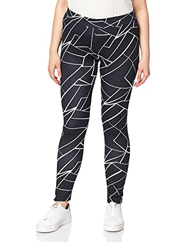 Urban Classics Ladies AOP Leggings, Geometric Black, M von Urban Classics