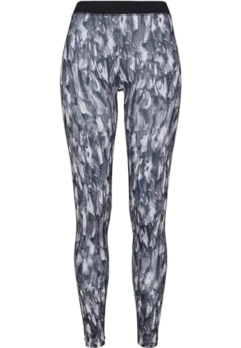 Urban Classics Damen TB2038-Ladies Active Graphic Leggings, Grau (Grey 00111), 36 (Herstellergröße: S) von Urban Classics