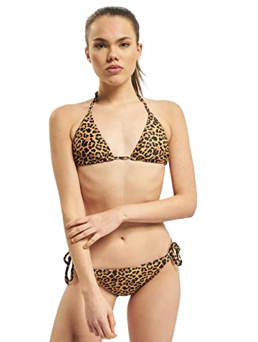 Urban Classics Damen Tb2797-ladies Animal Bikini-Set, Mehrfarbig (Leo 01720), XS EU von Urban Classics