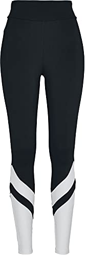 Urban Classics Damen TB3635-Ladies Arrow High Waist Leggings, Black/White, 4XL von Urban Classics