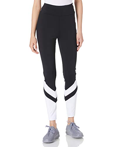 Urban Classics Damen TB3635-Ladies Arrow High Waist Leggings, Black/White, XXL von Urban Classics