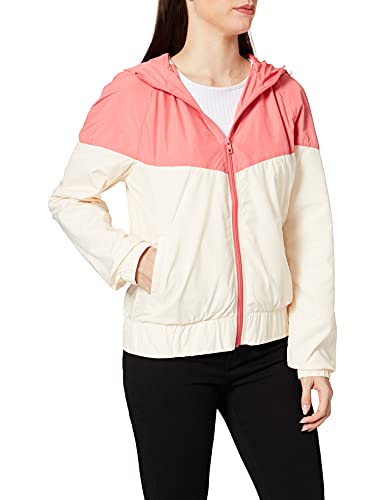 Urban Classics Damen TB3638-Ladies Arrow Windbreaker Jacke, palepink/whitesand, XL von Urban Classics