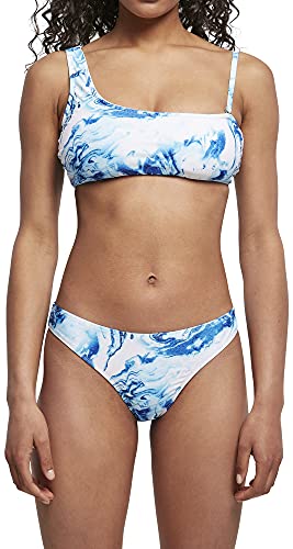 Urban Classics Damen TB4108-Ladies Asymmetric Tank Top Bikini-Set, Ocean White, M von Urban Classics