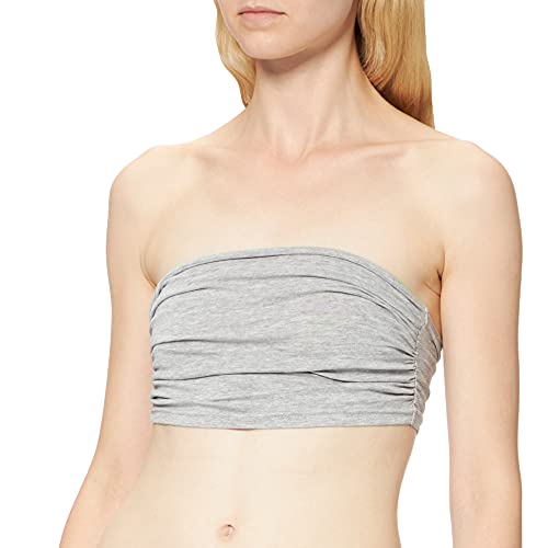 Urban Classics Damen Ladies Bandeau Top, Grau (Grey 00111), S von Urban Classics