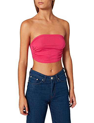 Urban Classics Damen Ladies Bandeau Top, Pink (Fuchsia 00106), XS von Urban Classics