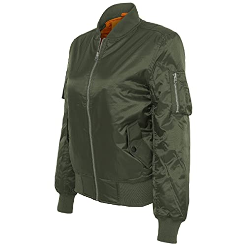 Urban Classics Damen Basic voor dames Bomberjacke, Olive, L EU von Urban Classics