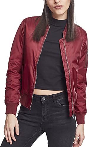 Urban Classics Damen Basic Jacket voor dames Bomberjacke, Burgundy, S EU von Urban Classics