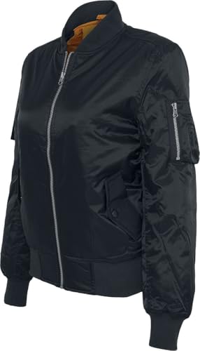 Urban Classics Damen Ladies Basic Jacket Bomberjacke, Schwarz, L EU von Urban Classics