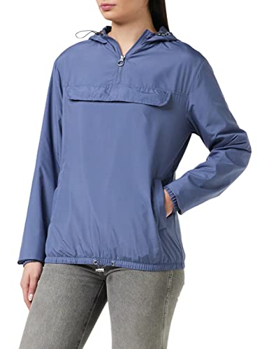 Urban Classics Damen Ladies Basic Pull Over Jacket Jacke, vintageblue, L von Urban Classics