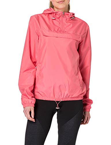 Urban Classics Damen Ladies Basic Pull Over Jacket Windjacke, Pale pink, 4XL von Urban Classics