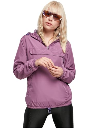 Urban Classics Damen Ladies Basic Pull Over Jacket Windjacke, duskviolet, S von Urban Classics