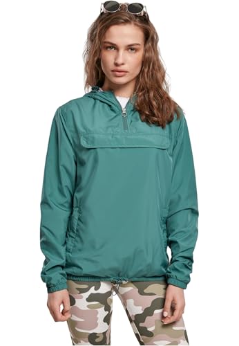 Urban Classics Damen Ladies Basic Pull Over Jacket Windjacke, paleleaf, 4XL von Urban Classics