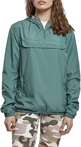 Urban Classics Damen Ladies Basic Pull Over Jacket Windjacke, paleleaf, L von Urban Classics