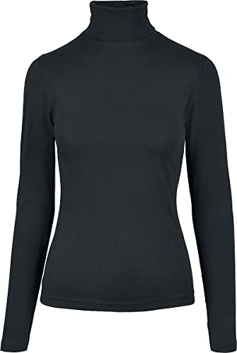 Urban Classics Damen Ladies Basic Turtleneck L/S T Shirt, Schwarz, L EU Urban Classics Damen Ladies Basic Turtleneck L/S T Shirt, Schwarz, L EU von Urban Classics