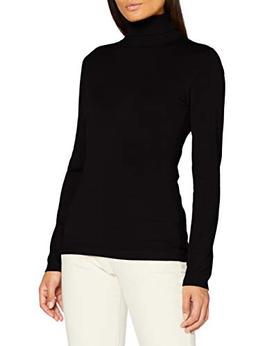 Urban Classics Damen Ladies Basic Turtleneck Sweater Sweatshirts, Black, XS von Urban Classics
