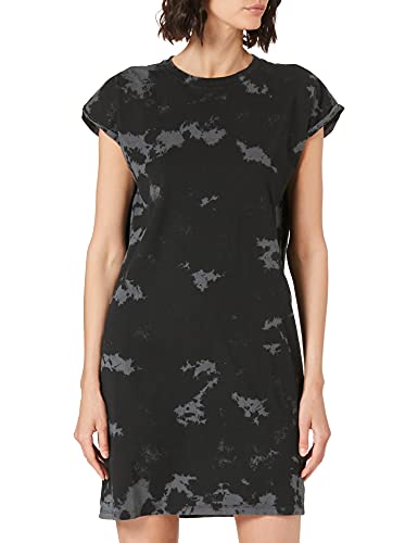 Urban Classics Damen Ladies Bleached Dress Kleid, Black/Grey, 3XL von Urban Classics