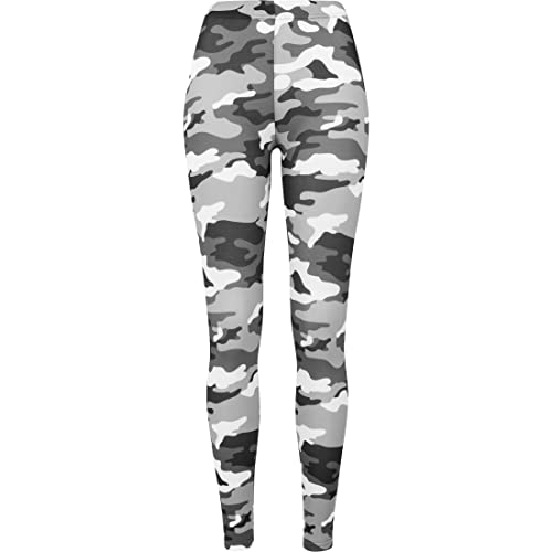 Urban Classics Damen Ladies Camo Leggings, Mehrfarbig (Snow Camo 787), 5XL von Urban Classics