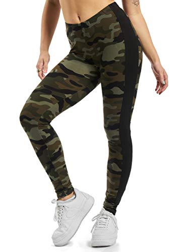 Urban Classics Damen Urban Classics Camo Stripe voor dames Leggings, Schwarzgrau, XS EU von Urban Classics