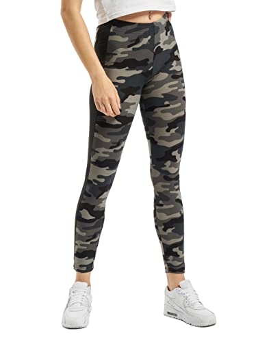 Urban Classics Damen Urban Classics Dames Camo Streep Leggings, Mehrfarbig (Dunkelcamo / Blk 00840), M EU von Urban Classics