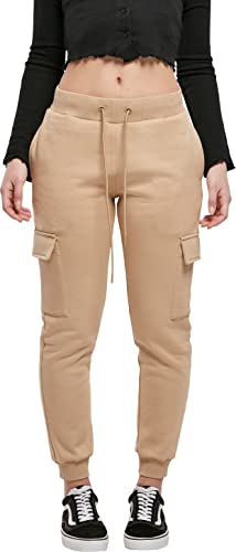 Urban Classics Damen Ladies Cargo Sweat Pants, unionbeige, 3XL von Urban Classics