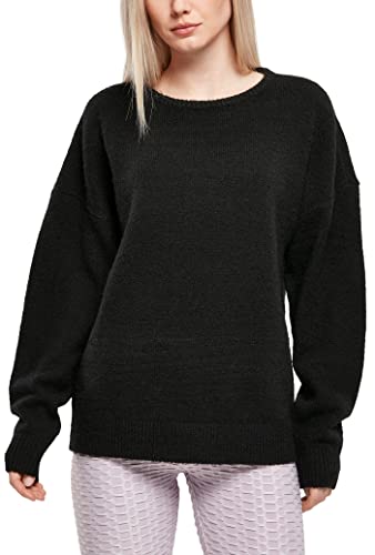 Urban Classics Damen Ladies Chunky Fluffy Sweater Sweatshirt, Black, L Urban Classics Damen Ladies Chunky Fluffy Sweater Sweatshirt, Black, L von Urban Classics