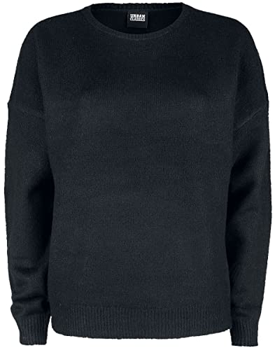 Urban Classics Damen Ladies Chunky Fluffy Sweater Sweatshirt, Black, M von Urban Classics