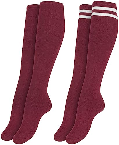 Urban Classics Damen Ladies College 2-Pack Socken, Burgundy, 35-38 von Urban Classics