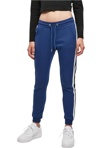 Urban Classics Damen Ladies College Contrast Sweatpants spaceblue/White/Black, XXL von Urban Classics