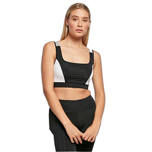 Urban Classics Damen Ladies Color Block Bra BH, black/white, XS von Urban Classics