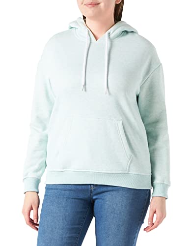 Urban Classics Damen Ladies Color Melange Hoody Kapuzenpullover, aqua melange, 5XL von Urban Classics