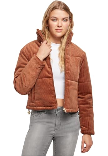 Urban Classics Ladies Corduroy Puffer Jacket Toffee 4XL von Urban Classics
