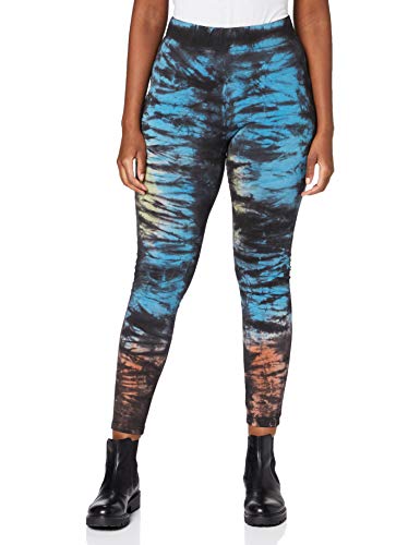 Urban Classics Damen TB3656-Ladies Cotton Tie Dye High Waist Leggings, Black, M von Urban Classics