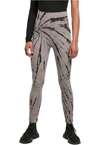 Urban Classics Damen Leggings Ladies Cotton Tie Dye High Waist Leggings Black/Asphalt XS Urban Classics Damen Leggings Ladies Cotton Tie Dye High Waist Leggings Black/Asphalt XS von Urban Classics