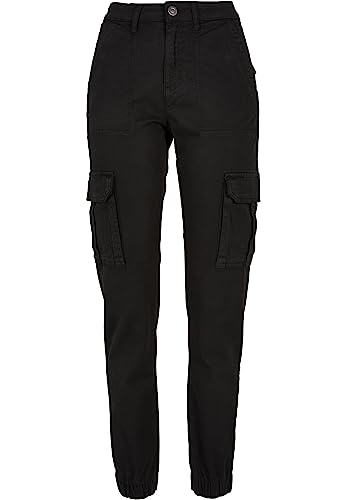 Urban Classics Damen Cargo-Hose Ladies Cotton Twill Utility Pants Black 26 von Urban Classics