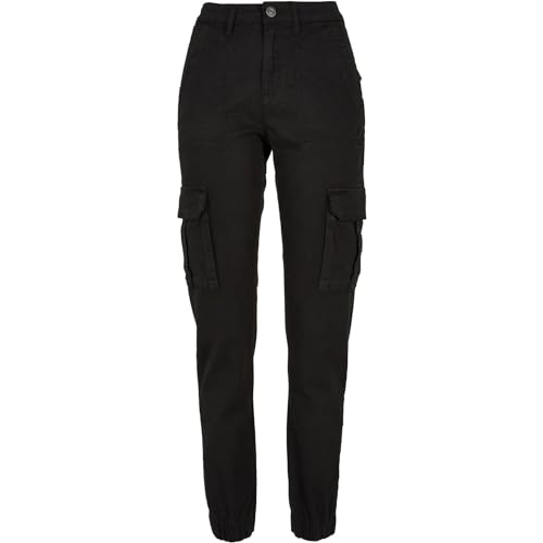 Urban Classics Damen Ladies Cotton Twill Utility Pants Hose, Black, 30 von Urban Classics