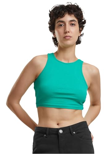 Urban Classics Damen Top Cropped Rib Top, Geripptes Top für Frauen, kurz geschnitten, Slim Fit, erhältlich in vielen Farbvarianten, Größen XS-5XL von Urban Classics