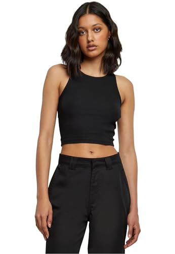 Urban Classics Damen Top Cropped Rib Top, Geripptes Top für Frauen, kurz geschnitten, Slim Fit, erhältlich in vielen Farbvarianten, Größen XS-5XL von Urban Classics