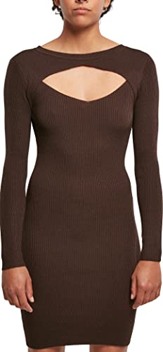 Urban Classics Damen Ladies Cut Out Casual Dress, Brown, 4XL von Urban Classics