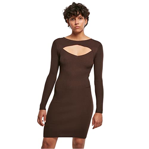 Urban Classics Damen Ladies Cut Out Casual Dress, Brown, 5XL von Urban Classics