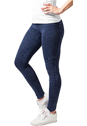 Urban Classics Damen Ladies Denim Jersey Leggings, Indigo, 48 (Herstellergröße: 4XL) von Urban Classics