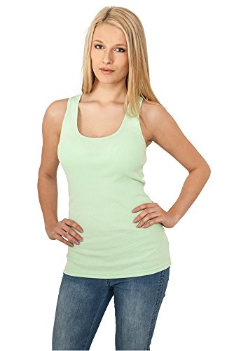 Urban Classics Damen Ladies Faded Tanktop XS Mint von Urban Classics