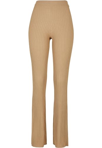 Urban Classics Damen TB5443-Ladies Flared Rib Knit Leggings, unionbeige, 3XL von Urban Classics