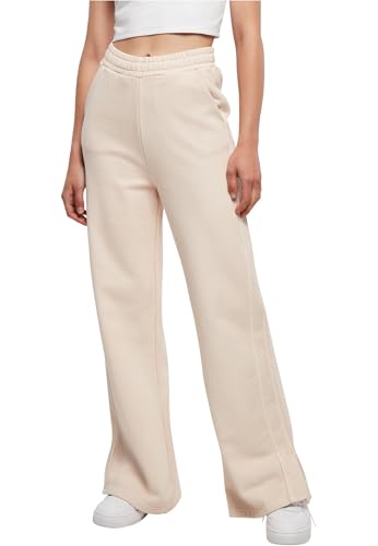 Urban Classics Damen Ladies Heavy Terry Garment Dye Slit Pants pink, S Urban Classics Damen Ladies Heavy Terry Garment Dye Slit Pants pink, S von Urban Classics