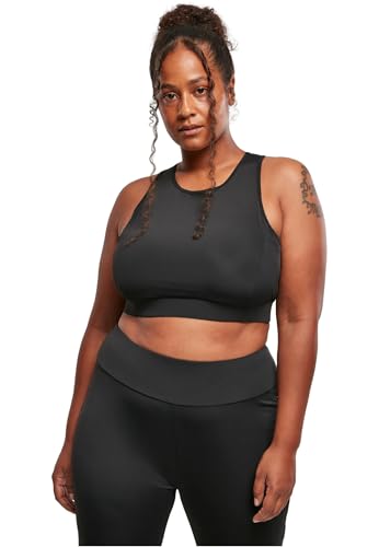 Urban Classics Damen Ladies High Neck Tech Bra Sport-BH, Black, M von Urban Classics