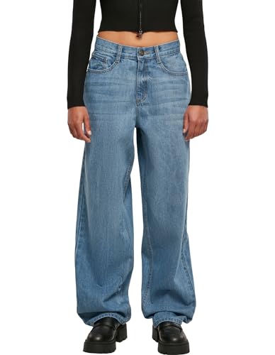 Urban Classics Damen TB4524-Ladies High Waist 90´S Wide Leg Denim Pants Leggings, Midstone Washed, 28 von Urban Classics