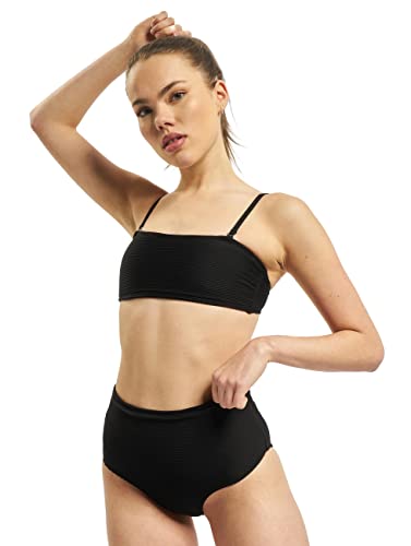 Urban Classics Damen TB3617-Ladies High Waist Bandeau Bikini-Set, Black, S von Urban Classics