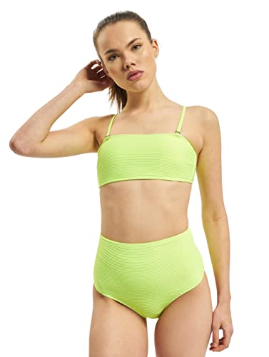 Urban Classics Damen TB3617-Ladies High Waist Bandeau Bikini-Set, electriclime, S von Urban Classics