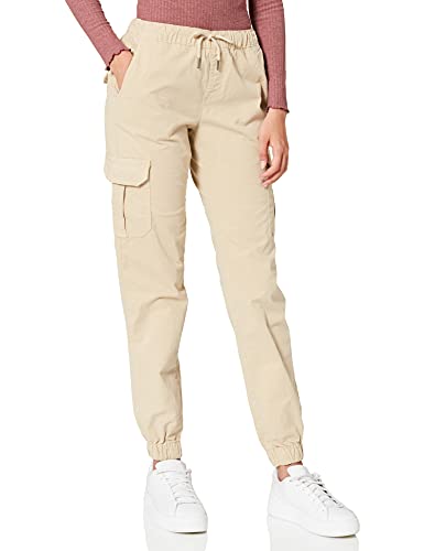 Urban Classics Damen Ladies High Waist Cargo Jogging Pants Hose, Concrete, 4XL von Urban Classics